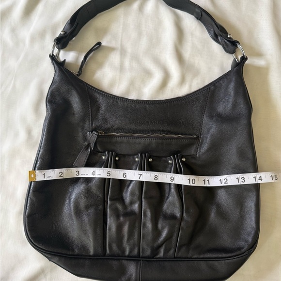 Loved Longchamp Black Vegan Leather Hobo Bag and Wallet - Picture 5 of 11